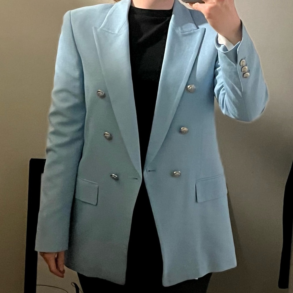 Medium Light blue NWT Zara blazer! Smoke free home